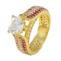 Micaela Heart Red Halo Ring
