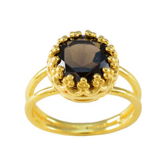 Saanvi Feminine Brown Solitaire Ring