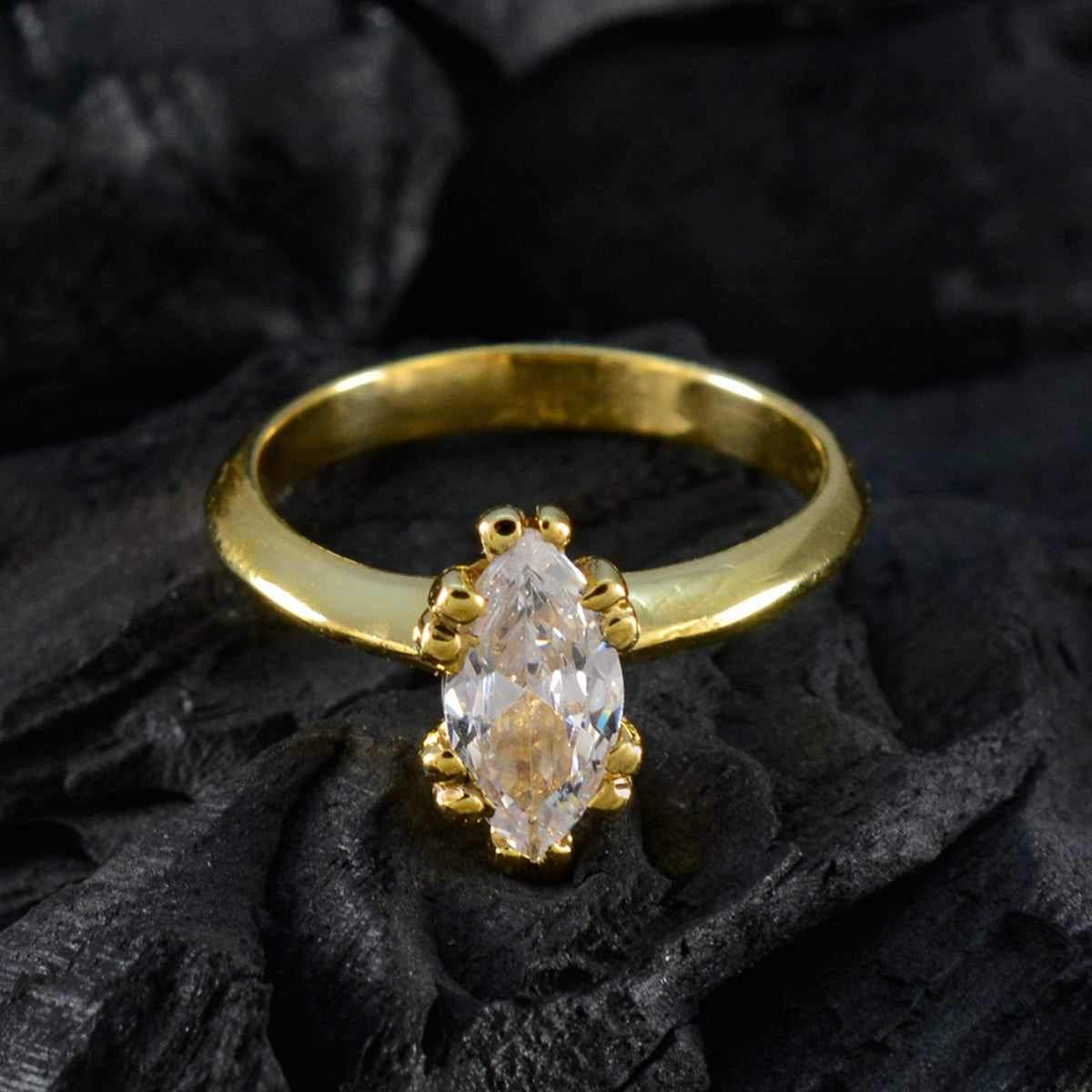 Lakshmi Trendy White Solitaire Ring