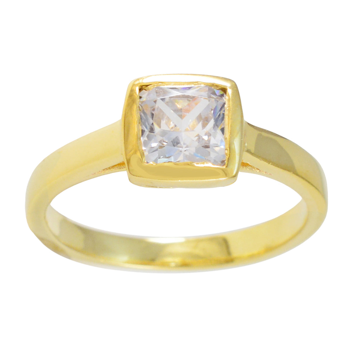 Alejandra Trendy White Solitaire Ring