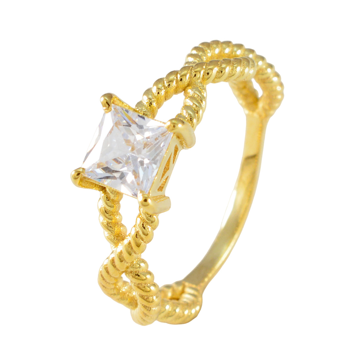 Angel valentine White Solitaire Ring