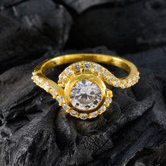Lourdes Luxurious White Halo Ring