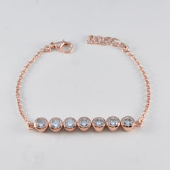 Ines Dhanteras Whisper-thin White Tennis Bracelet