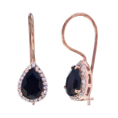 Ellie Black Whisper thin multiple Dangle Earring Black Onyx Black Dangle