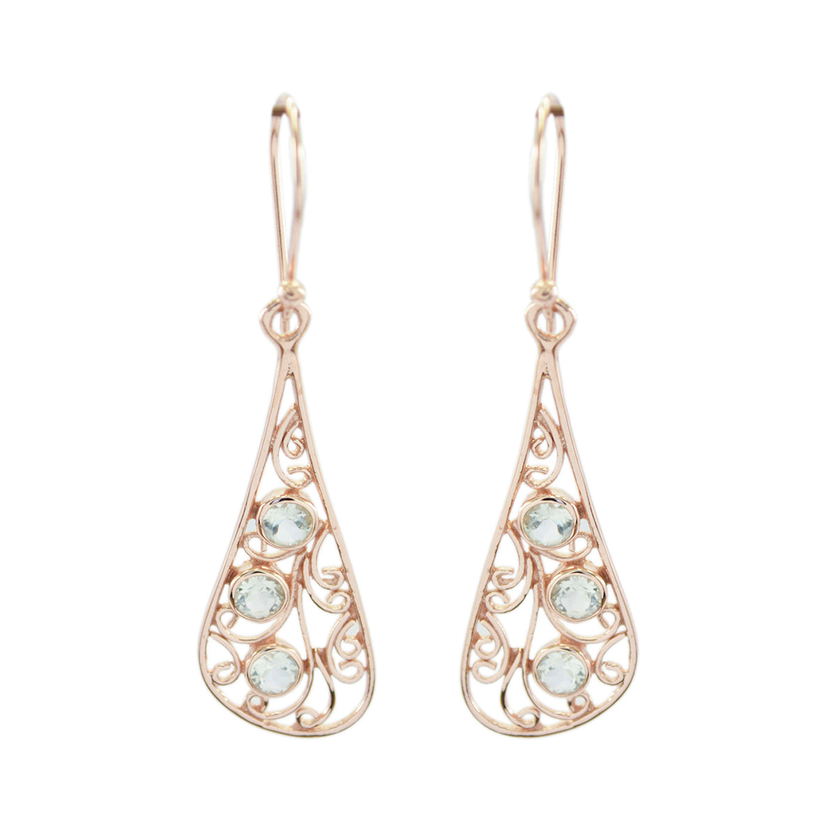 Chloe Blue Featherlight multiple Dangle Earring Blue Topaz Blue Dangle