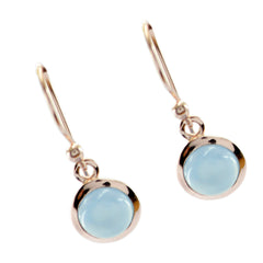 Maya Blue Dainty Solitaire Dangle Earring