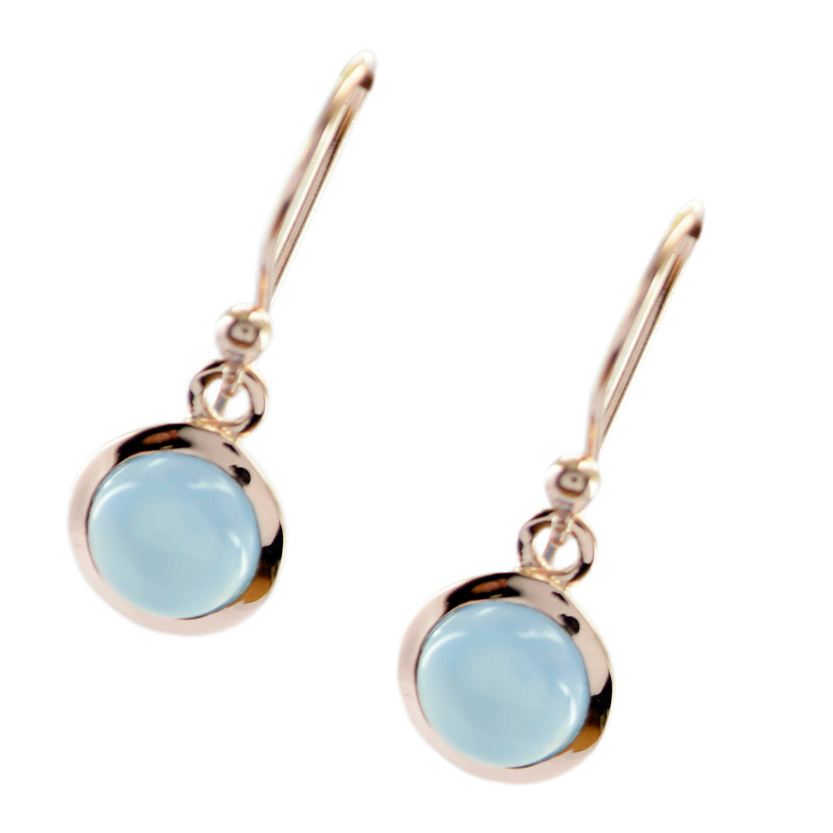 Maya Blue Dainty Solitaire Dangle Earring