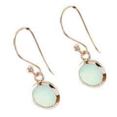 Mia Blue Dainty Solitaire Dangle Earring