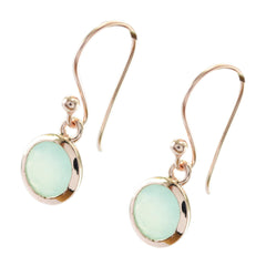 Mia Blue Dainty Solitaire Dangle Earring