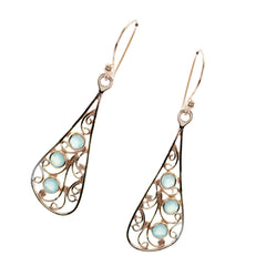 Claire Blue Featherlight multiple Dangle Earring