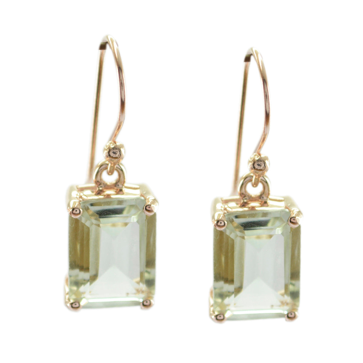 Savannah Green Featherlight Solitaire Dangle Earring Green Amethyst Green Dangle