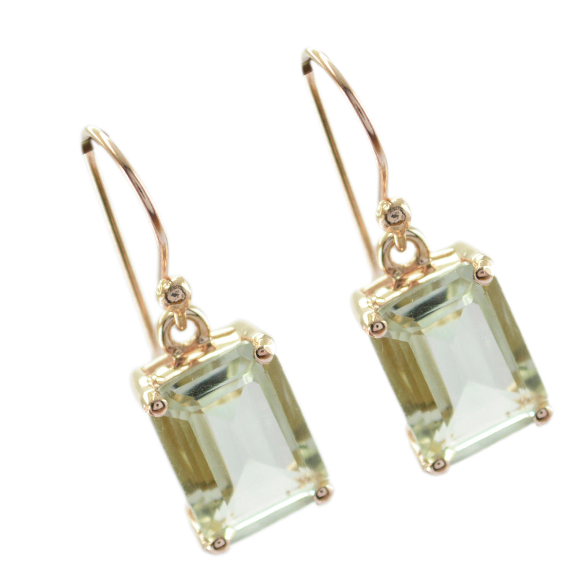 Savannah Green Featherlight Solitaire Dangle Earring