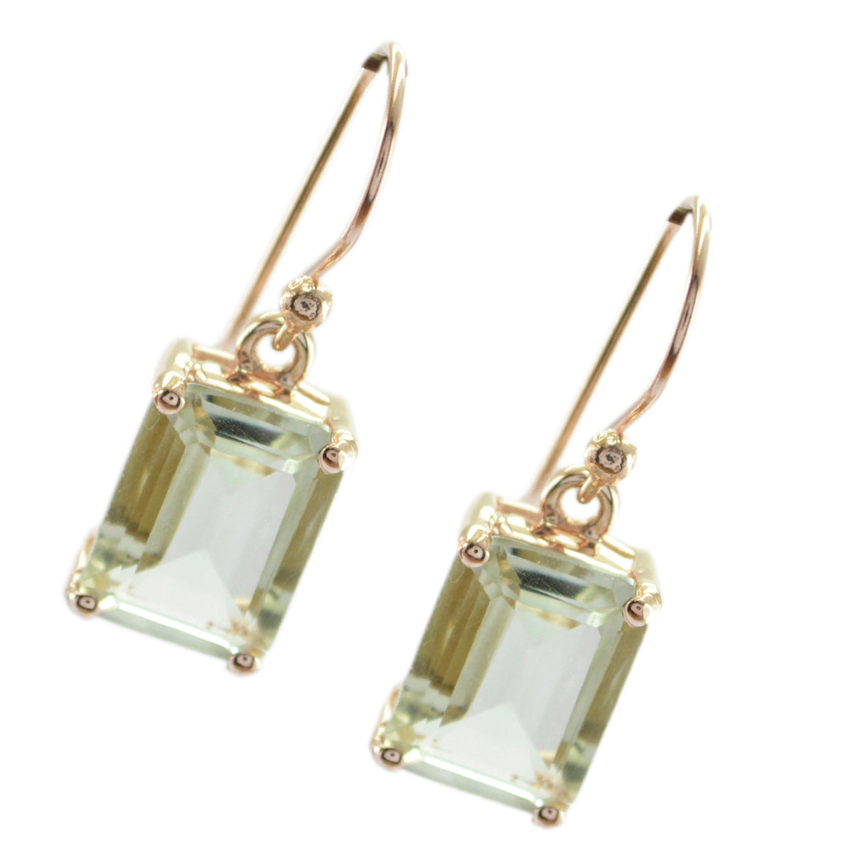 Savannah Green Featherlight Solitaire Dangle Earring