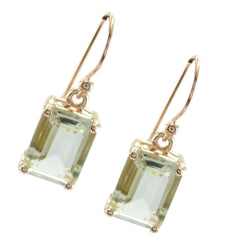 Savannah Green Featherlight Solitaire Dangle Earring