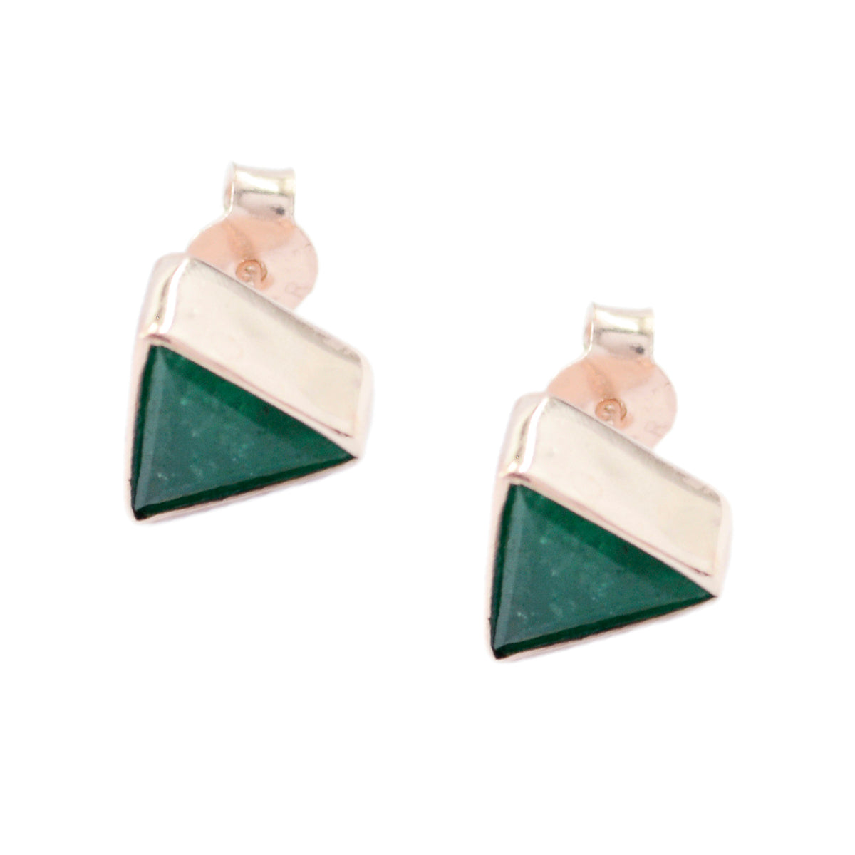 Xiu Green Delicate Solitaire Stud Earring