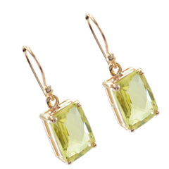 Skylar Yellow Featherlight Solitaire Dangle Earring