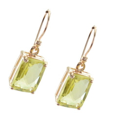 Skylar Yellow Featherlight Solitaire Dangle Earring