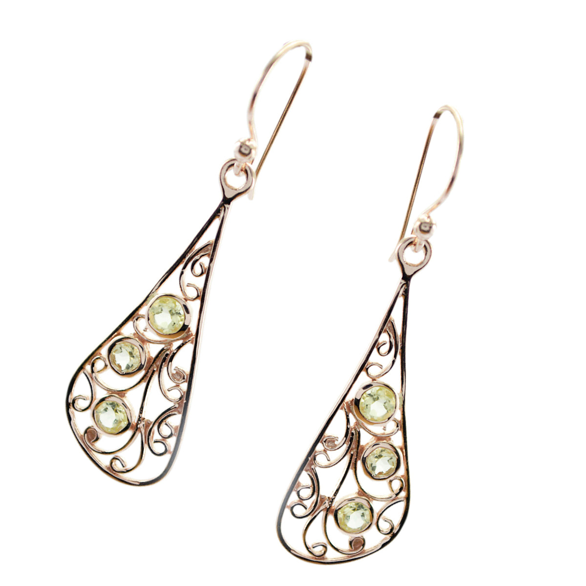 Eleanor Yellow Featherlight multiple Dangle Earring