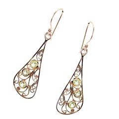 Eleanor Yellow Featherlight multiple Dangle Earring
