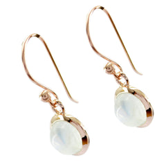 Nova White Dainty Solitaire Dangle Earring
