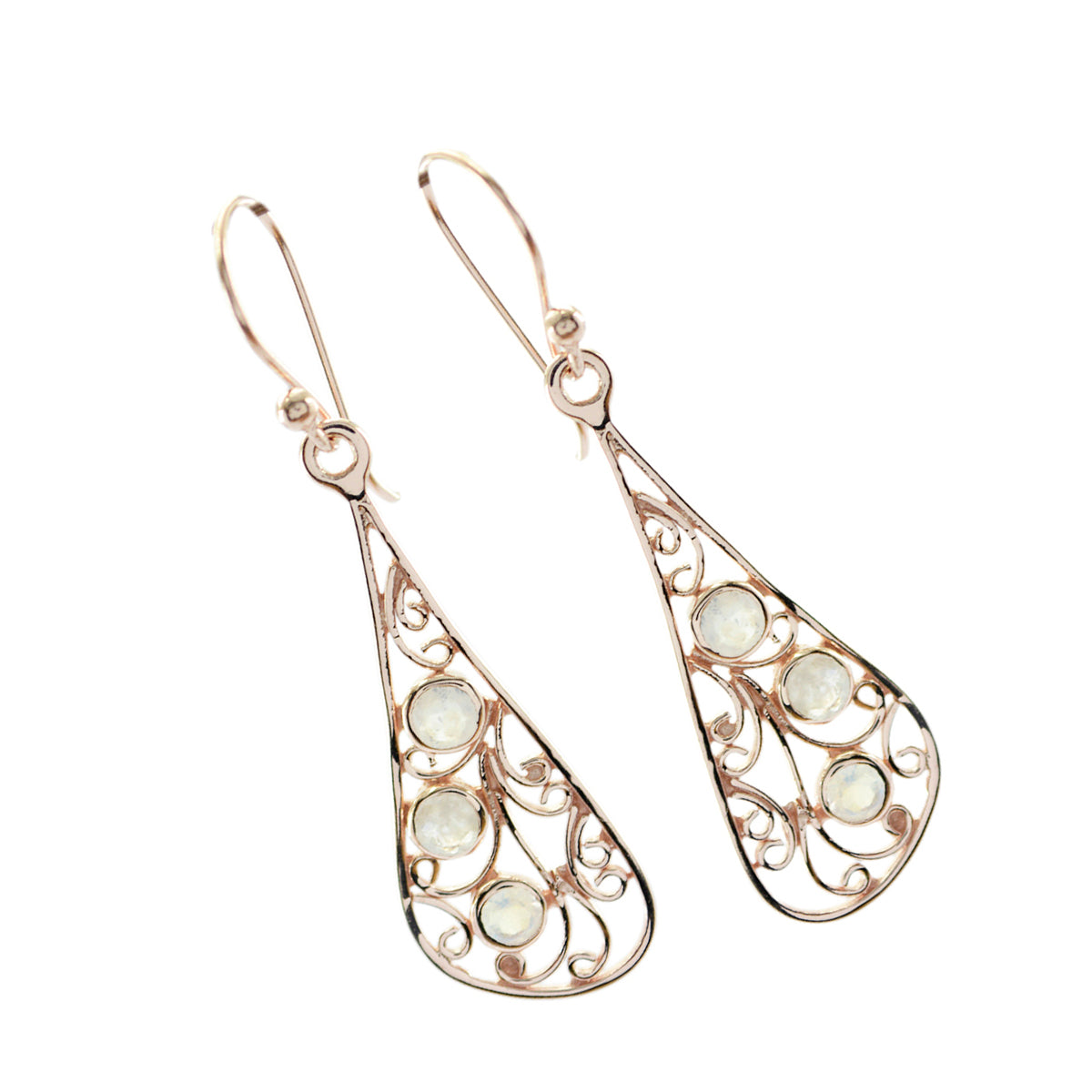 Eliza White Featherlight multiple Dangle Earring