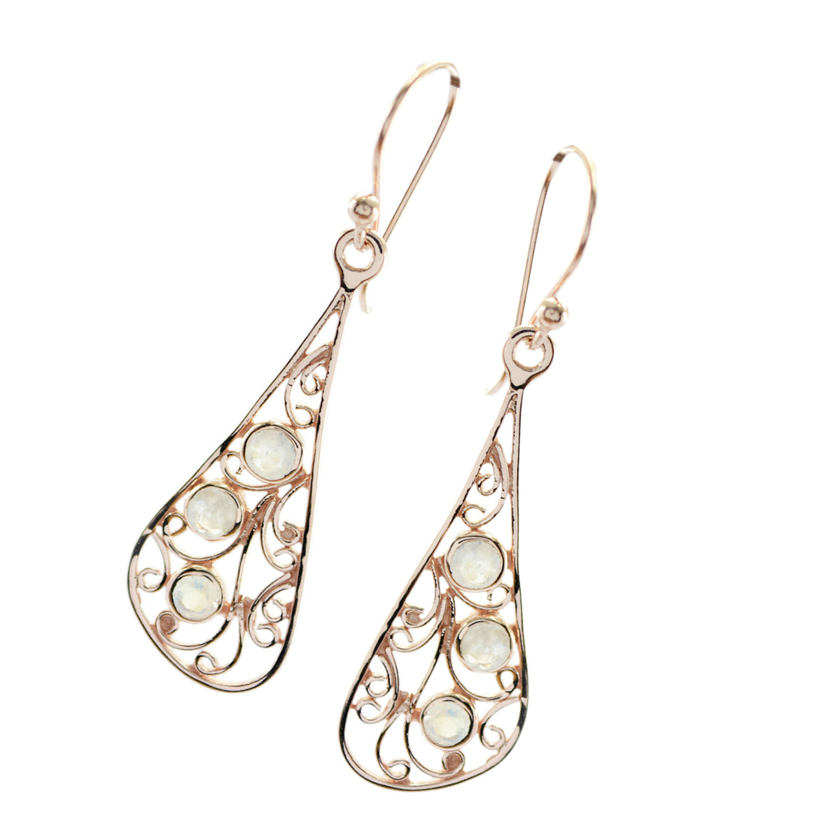 Eliza White Featherlight multiple Dangle Earring