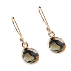 Olivia Brown Dainty Solitaire Dangle Earring