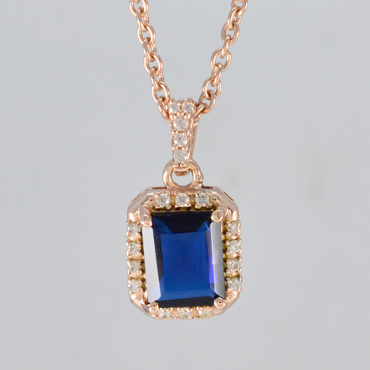 Yasmin Blue Luxurious Statement Pendant
