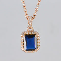 Yasmin Blue Luxurious Statement Pendant