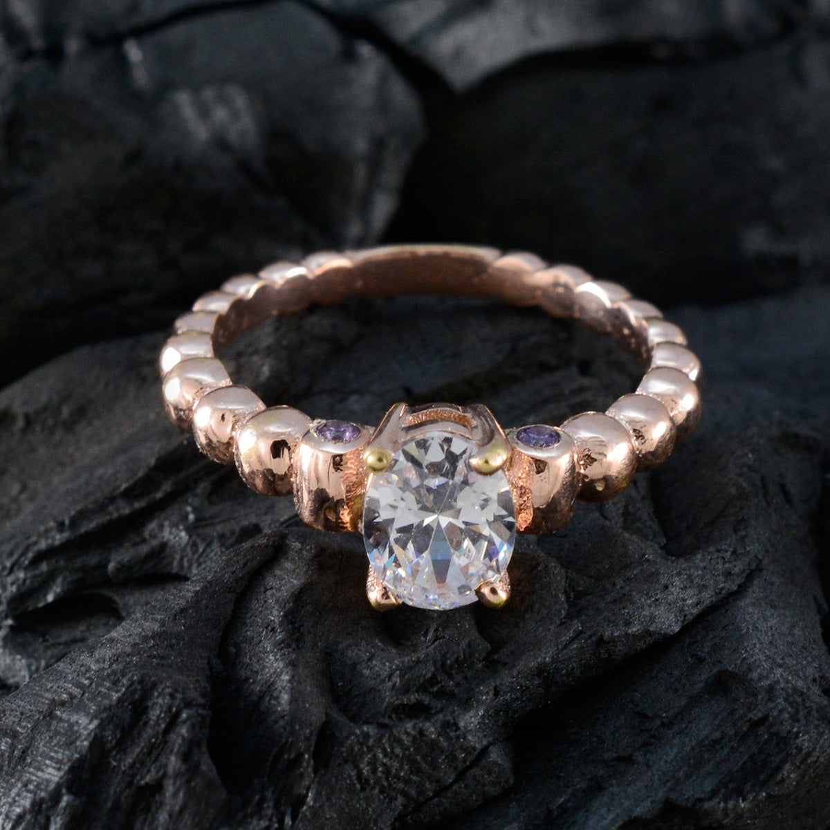 Min-seo Love Purple Penta Ring