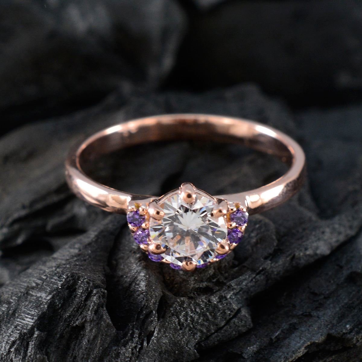 Abigail Sophisticated Purple multiple Ring