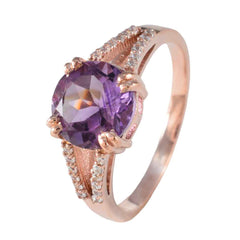 Aurora Love Purple Halo Ring
