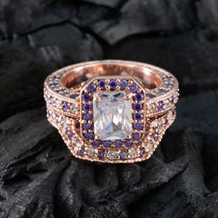 Ananya Romantic Purple Halo Ring