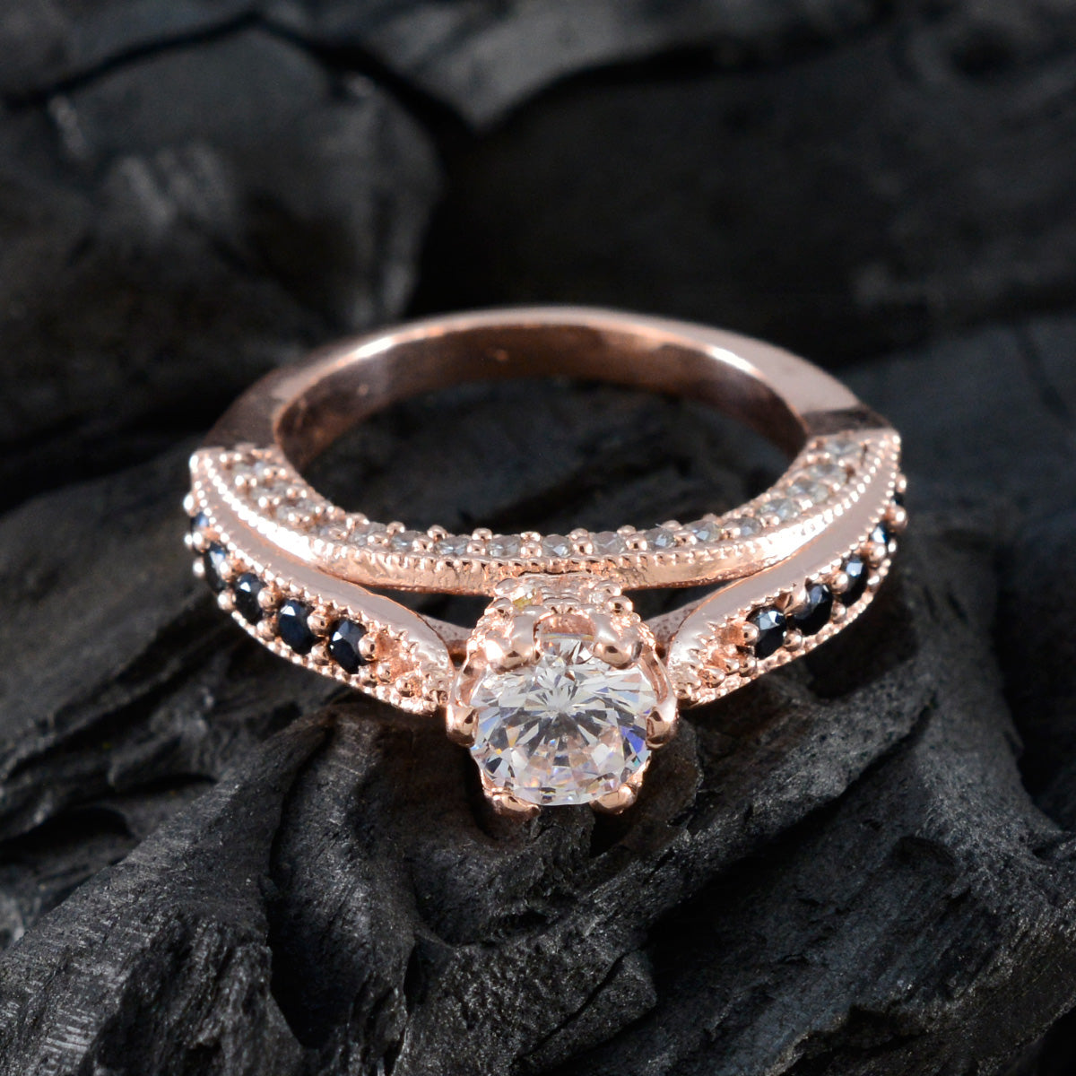 Julia Love Blue Halo Ring