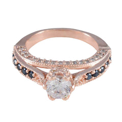Julia Love Blue Halo Ring Blue Sapphire CZ Blue