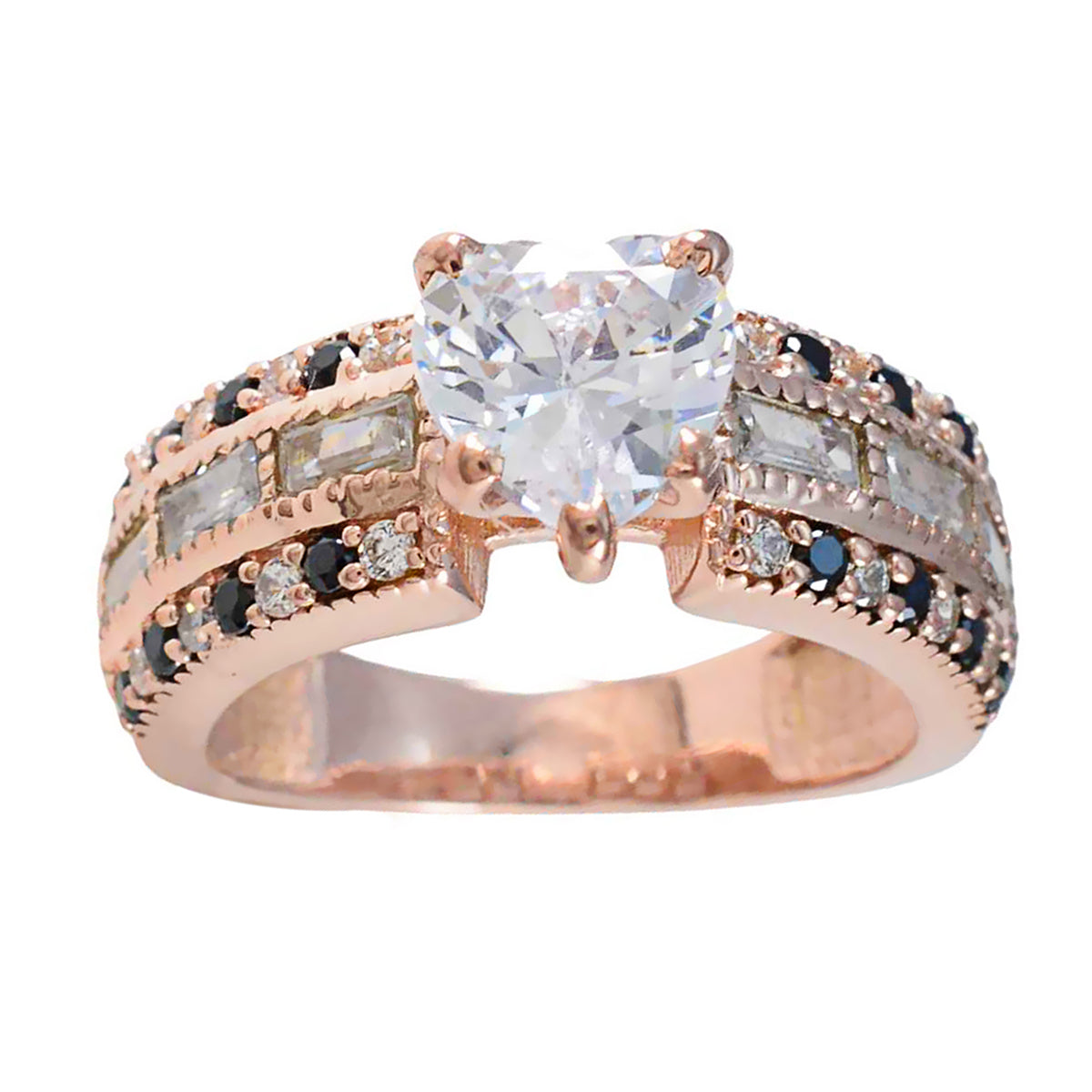 Saanvi Promise Blue Halo Ring