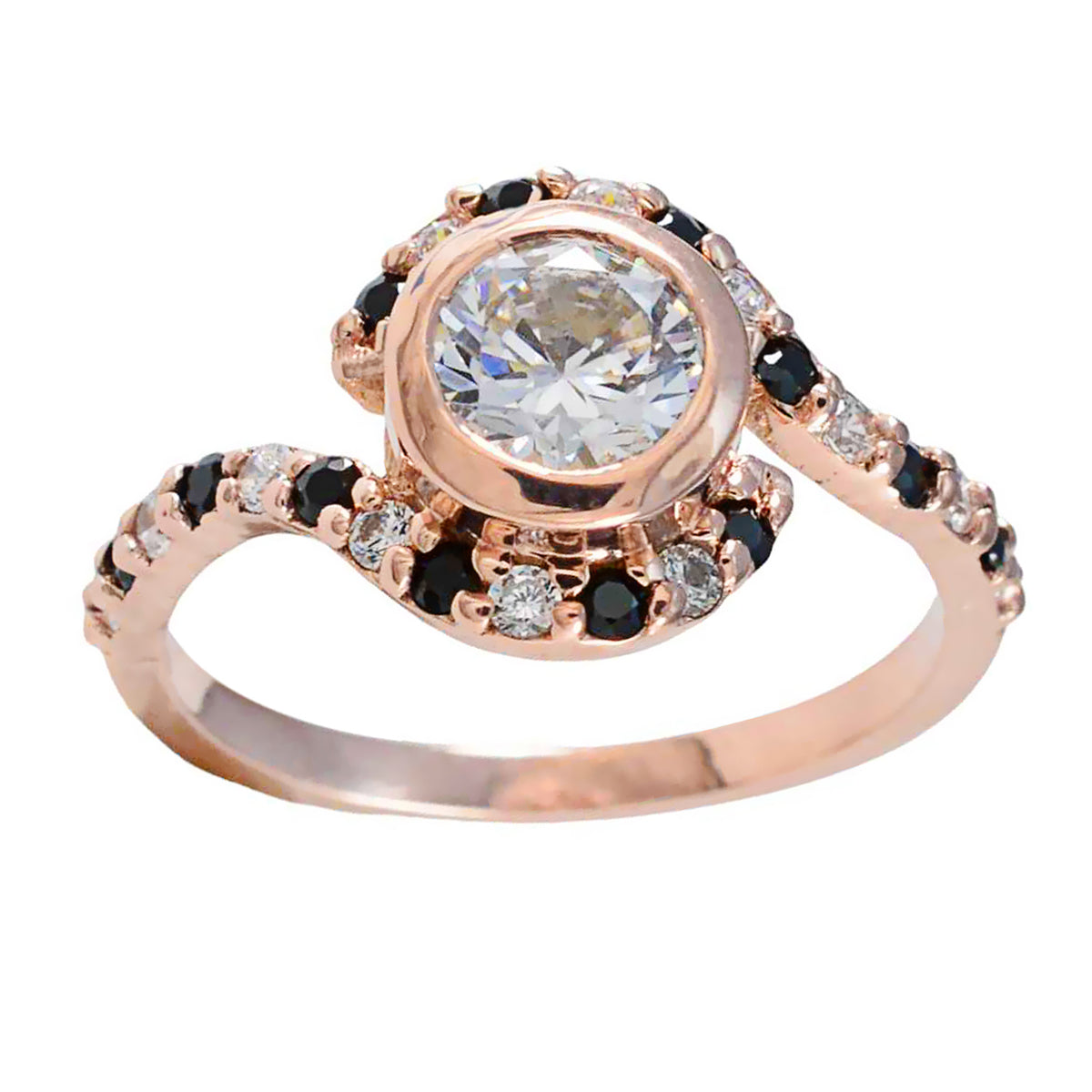 Priya Glamorous Blue Halo Ring