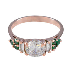 Hina Luxurious Green Halo Ring Emerald CZ Green
