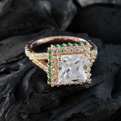 zazlle Promise Green Halo Ring