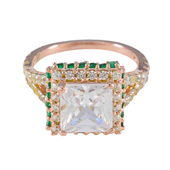 zazlle Promise Green Halo Ring Emerald CZ Green