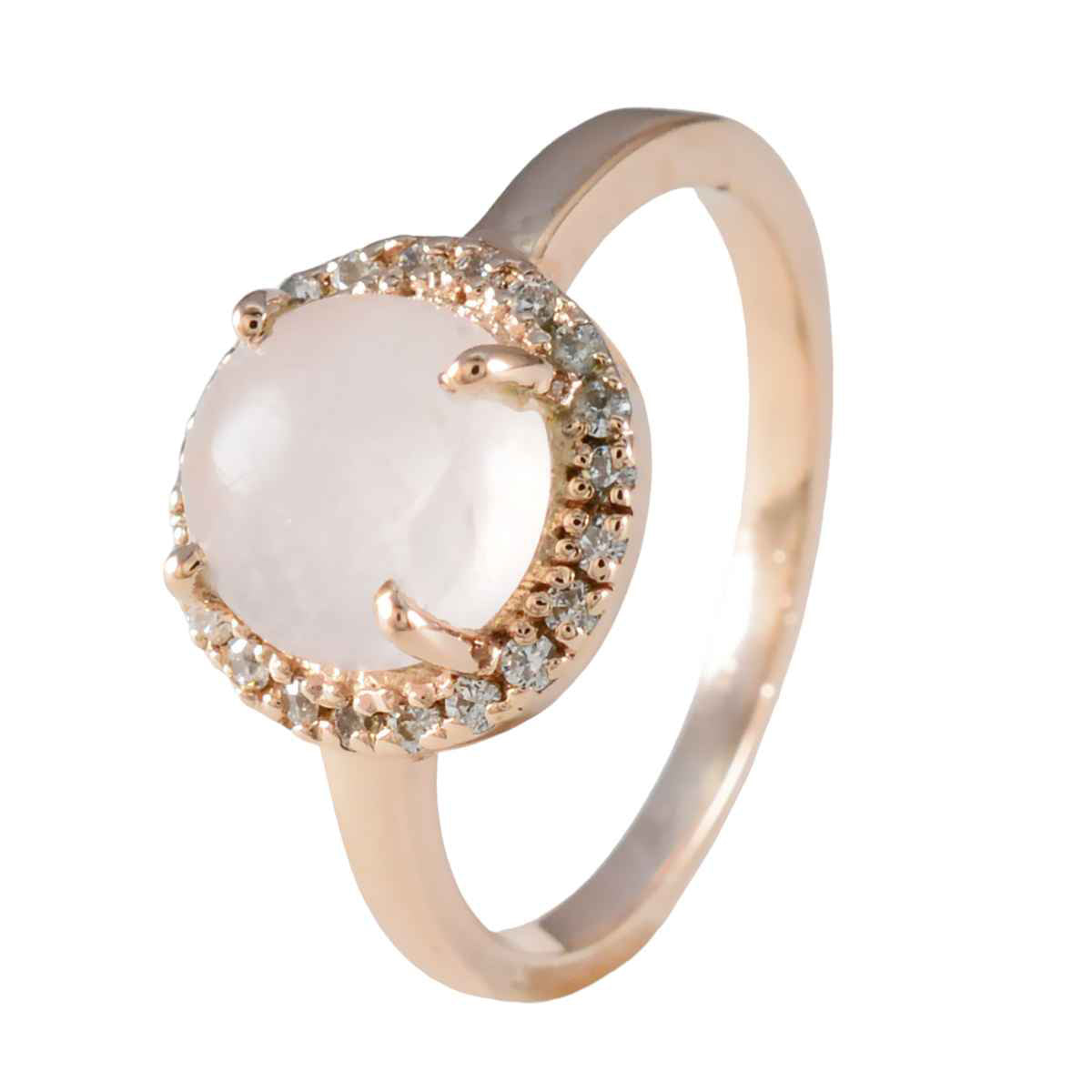 Aisha Modern Pink Halo Ring