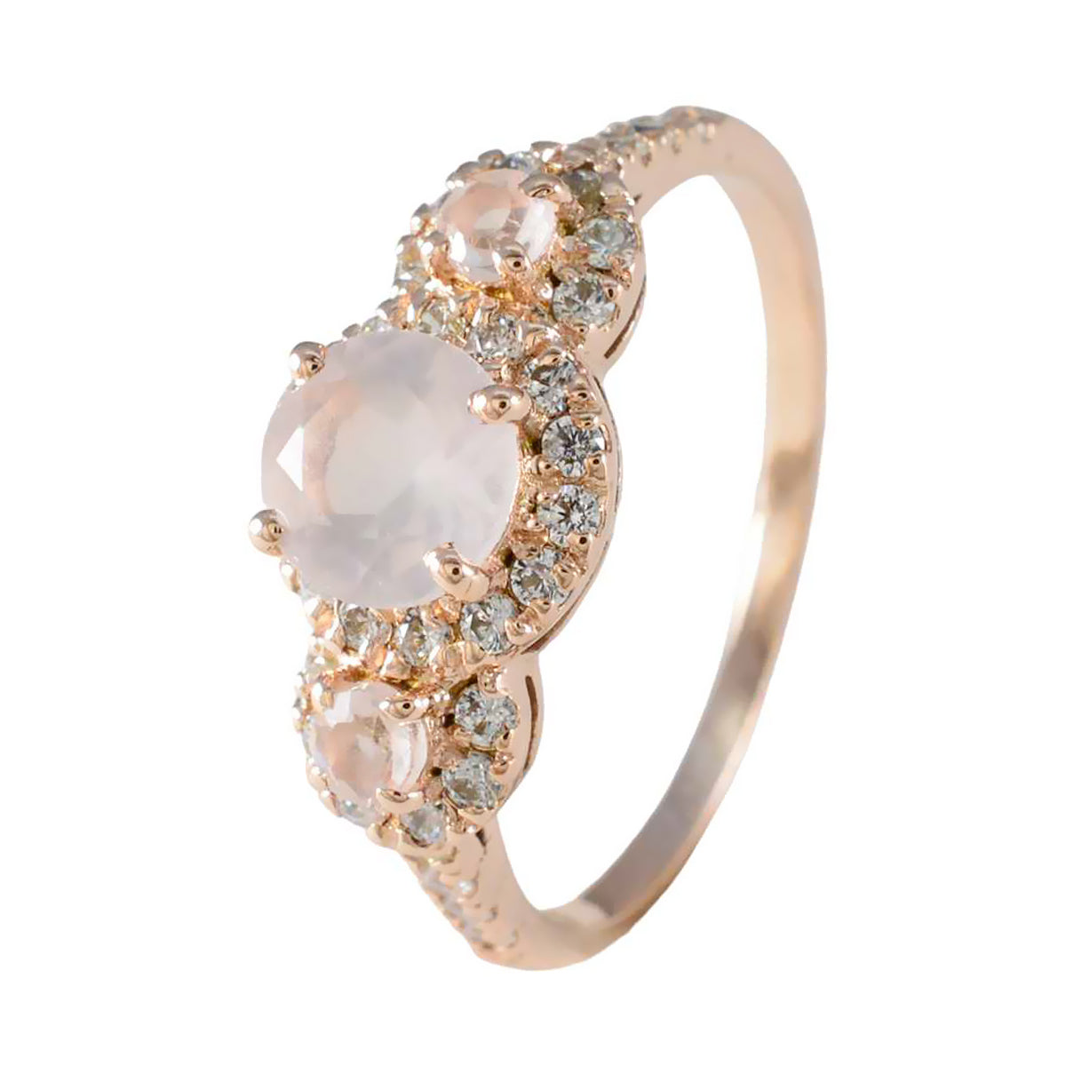 Soo-jin Sophisticated Pink Halo Ring