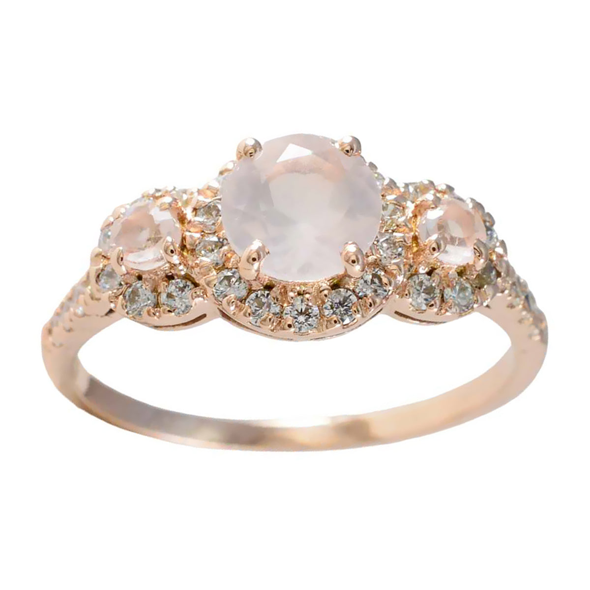 Soo-jin Sophisticated Pink Halo Ring