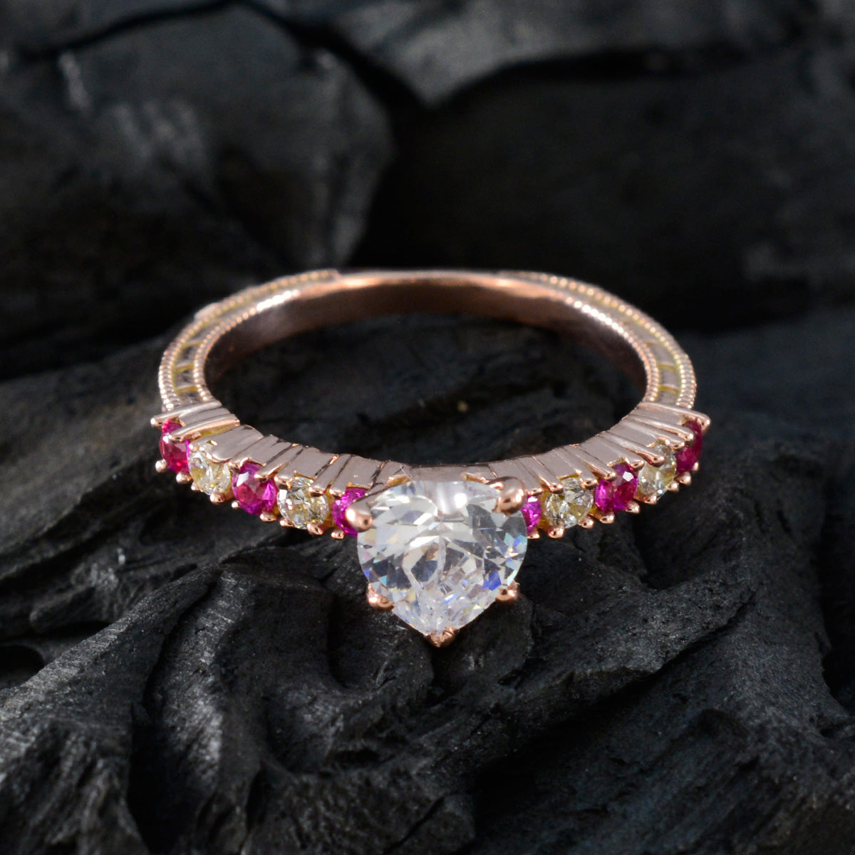 Yasmin Trendy Red multiple Ring