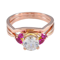 Fernanda valentine Red Penta Ring Ruby CZ Red