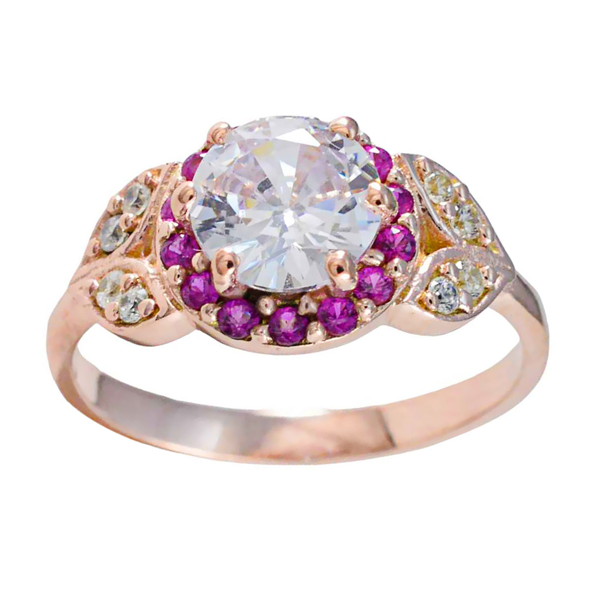 Isabelle Fairytale Red Halo Ring