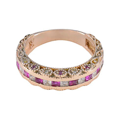 Ling Eternity Red multiple Band Ruby CZ Red