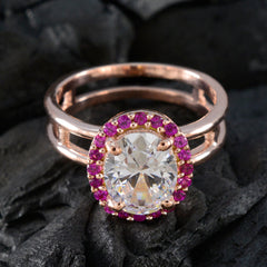 Josephine valentine Red Halo Ring