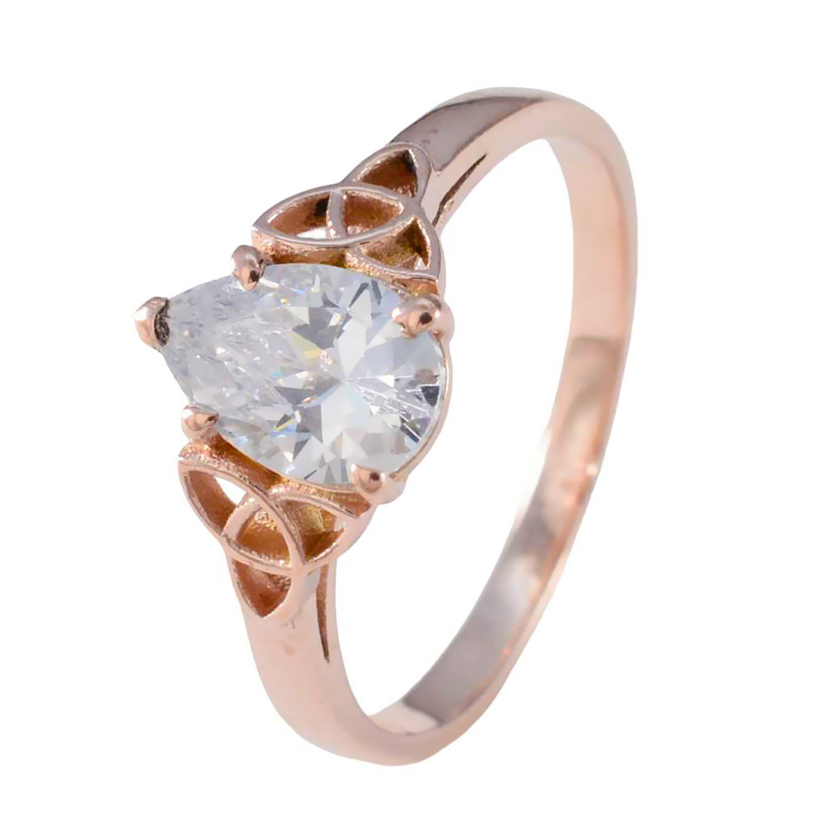 Yasmine Luxurious White Solitaire Ring
