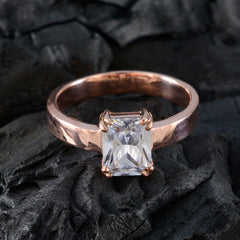 Julia Engagement White Solitaire Ring